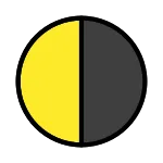 Last Quarter Moon SVG Icon